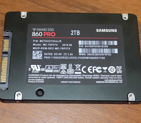 Відновлення інформації з SSD SAMSUNG 860 PRO